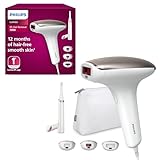 Philips Lumea IPL Haarentfernungsgerät 7000 Series – Haarentfernungsgerät mit Satin Compact Korrekturtrimmer, 3 Aufsätze für Körper, Gesicht und Bikinizone (Modell BRI923/00) *